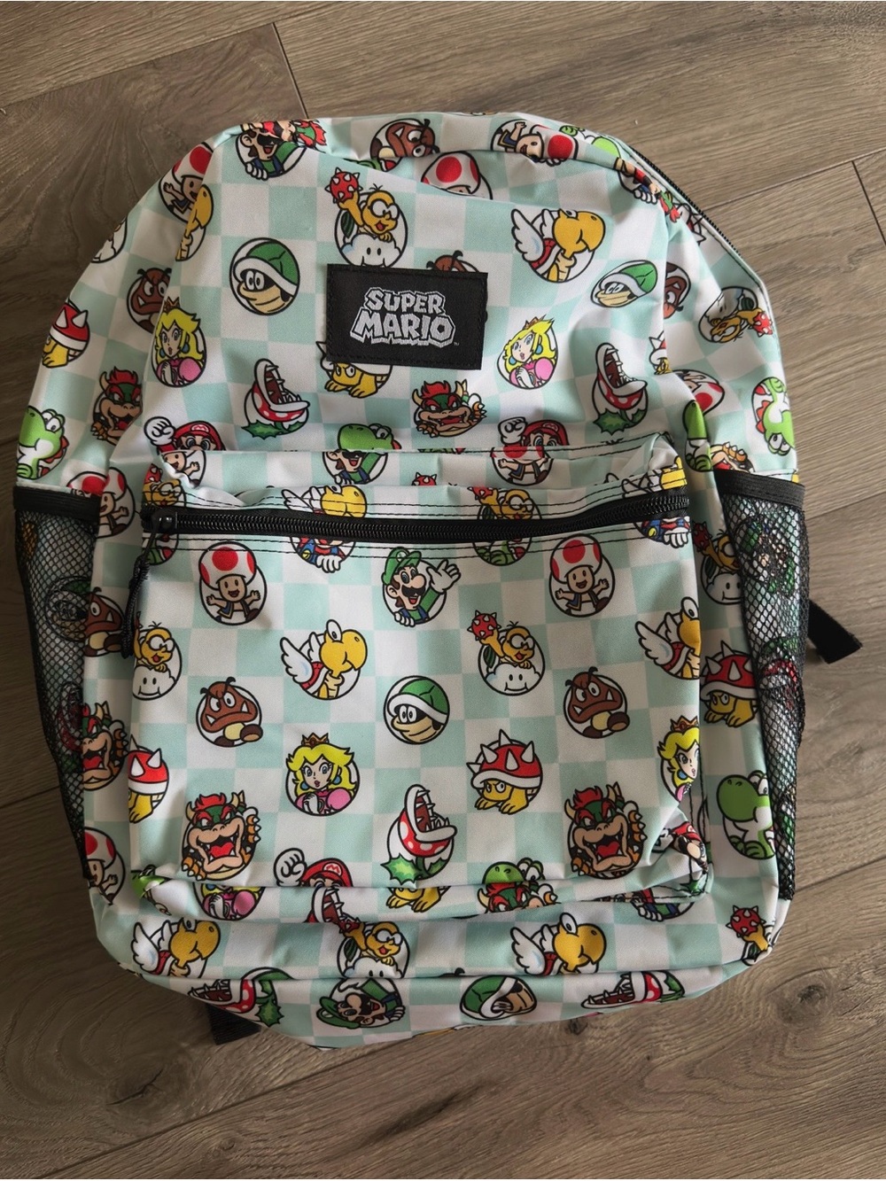 Nintendo Kids Backpack - Mint Multi-Character Print